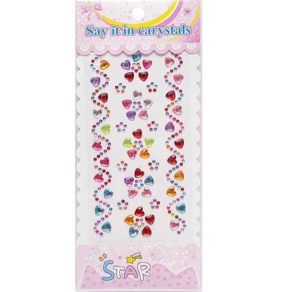 Наклейка камни "Звездочки" XY-005 для авто, ноутбуков, телефонов