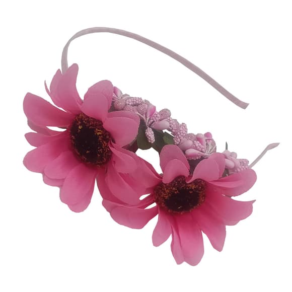 Обруч для волос "Гербера" 0206-328-3 розовая