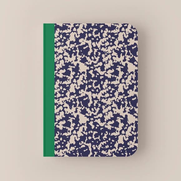 Блокнот "Exited" CBRT-0358 в точку, синий, формат А5, 144 листа