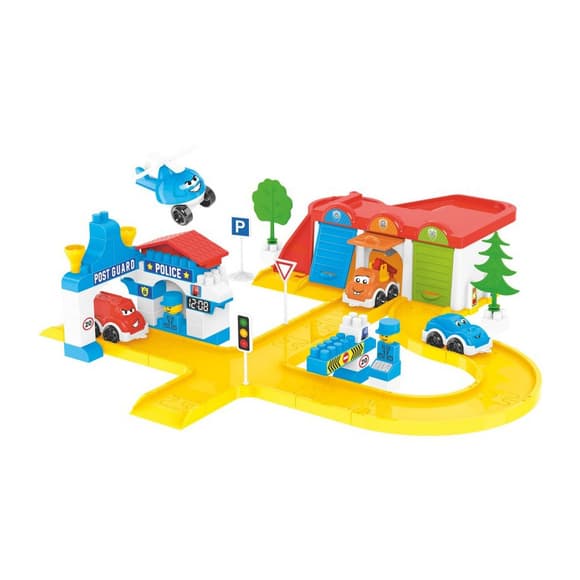 Игровой набор "Полицейский паркинг" 0006TXK 99 деталей 4 модели