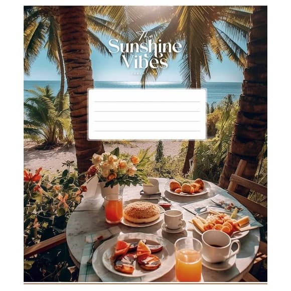 Зошит загальний "Sunshine vibes" 048-3319L-4 у лінію, 48 аркушів