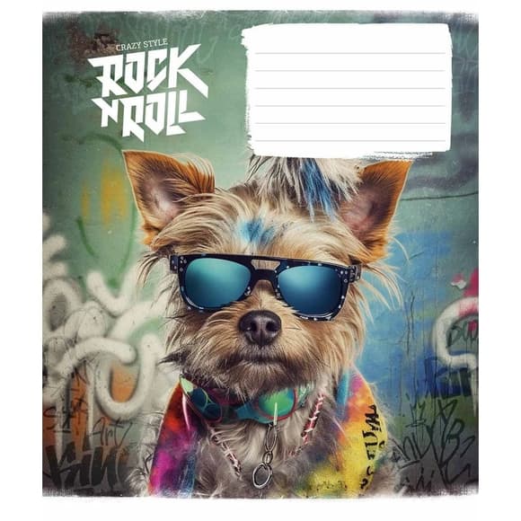 Зошит учнівський "Rock star" 012-3277L-2 в лінію, 12 аркушів 