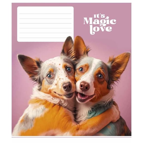Зошит учнівський "It's a magic love" 012-3300L-2 в лінію, 12 аркушів 
