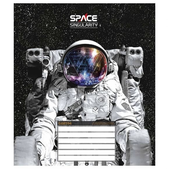 Зошит учнівський "Space singularity" 012-3384L-1 в лінію, 12 аркушів 