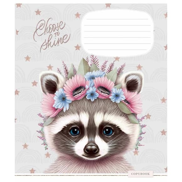 Зошит учнівський "Shiny friends" 012-3244L-5 в лінію, 12 аркушів 