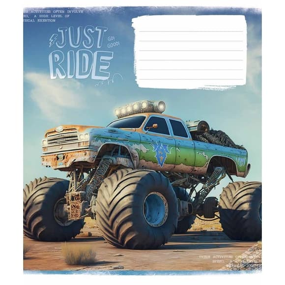 Зошит учнівський "Offroad masters" 018-3287L-2 в лінію, 18 аркушів 