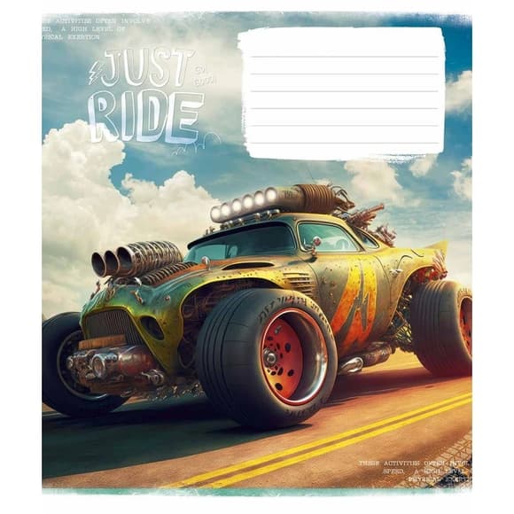 Зошит учнівський "Offroad masters" 018-3287L-4 в лінію, 18 аркушів 