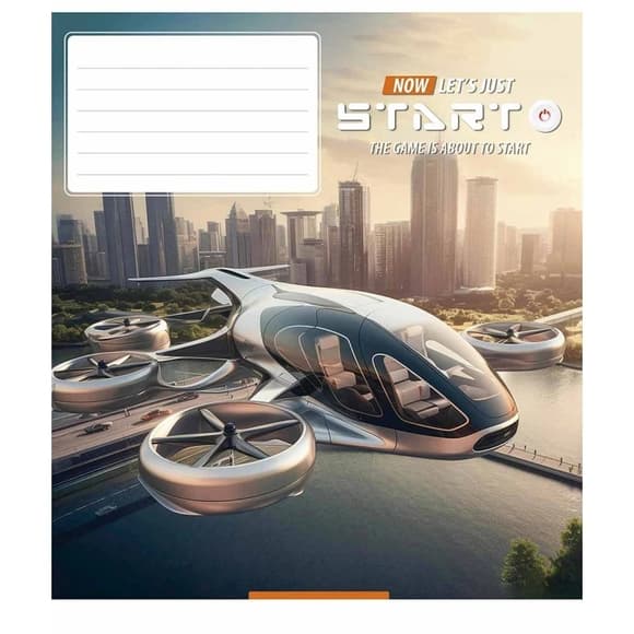 Зошит учнівський "Let's start" 018-3411L-2 в лінію, 18 аркушів 