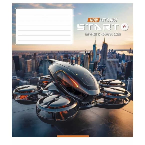 Тетрадь ученическая "Let's start" 018-3411L-5 в линию, 18 листов