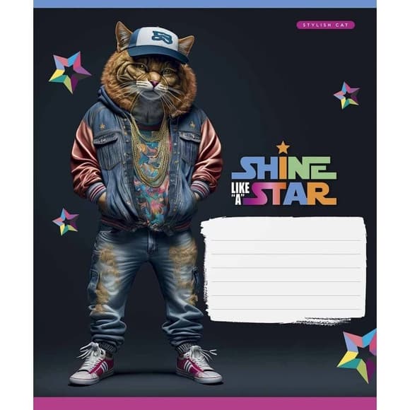 Зошит учнівський "Dance star" 018-3276L-1 в лінію, 18 аркушів 