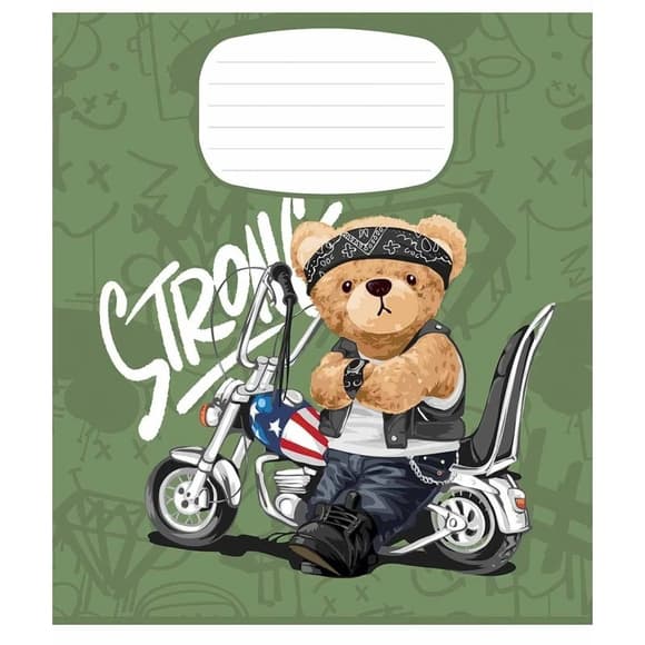 Зошит учнівський "Stay Strong" 018-3308L-4 в лінію, 18 аркушів 