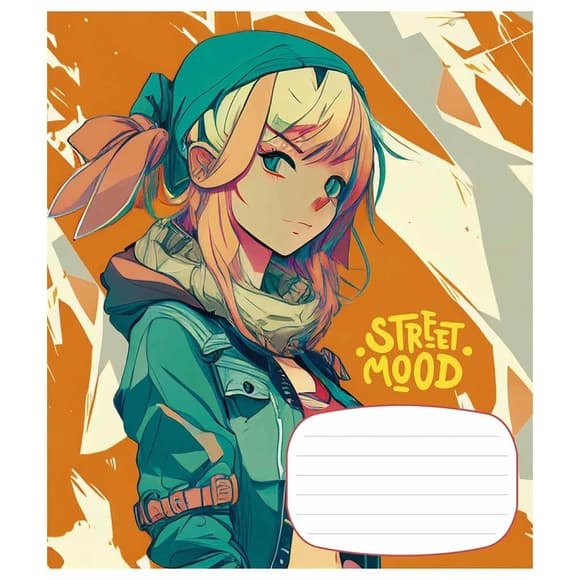 Тетрадь ученическая "Manga style" 024-3272L-4 в линию, 24 листов