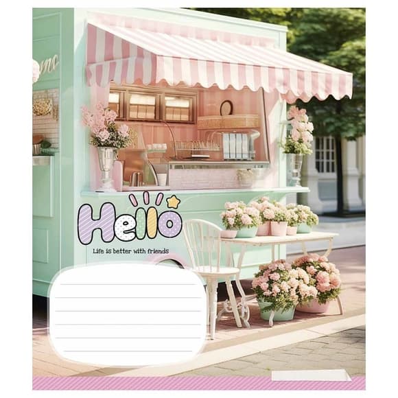 Зошит учнівський "Cute things" 024-3359L-5 в лінію, 24 аркушів 