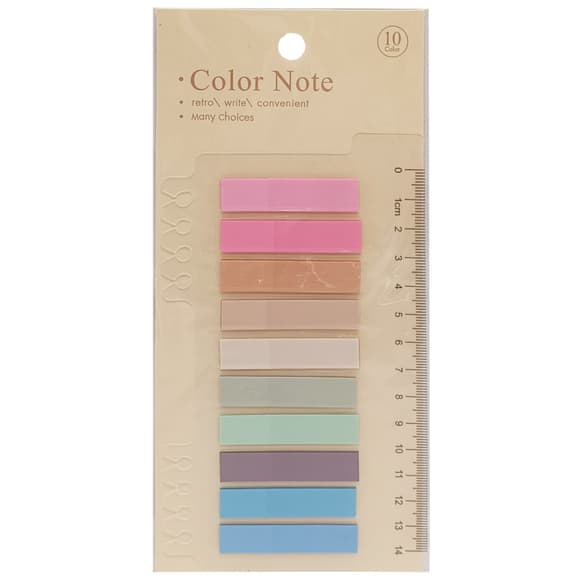 Закладка з лінійкою 2 в 1 "stick Notes" Р80-1 різнокольорові