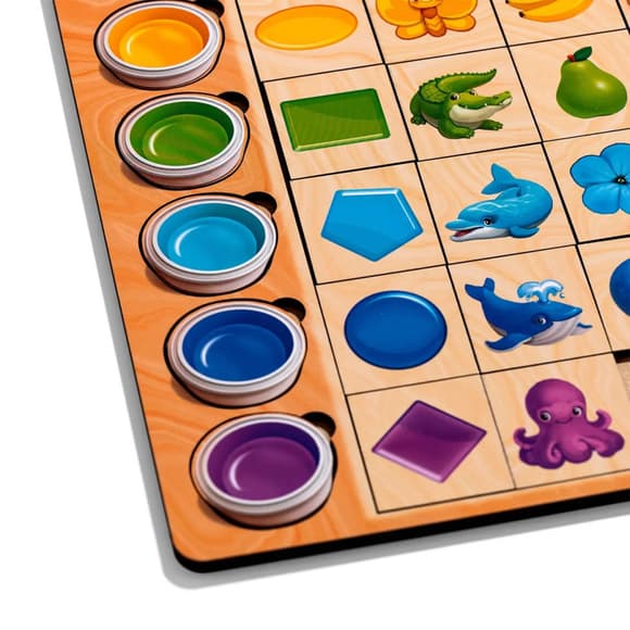 Деревянный пазл-вкладыш "Ассоциации цвета" (ПСД268) PSD268