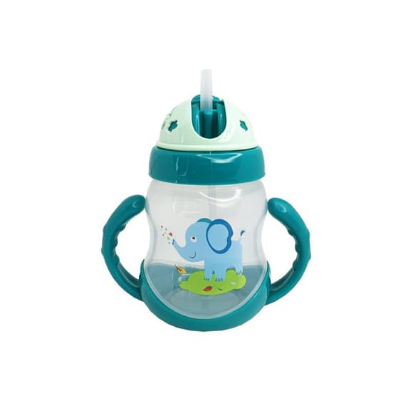 Бутылочка пластиковая с ручками MGZ-0322(Green) 250 мл