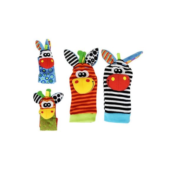 Набір шкарпетки та браслетики "Зебра та жираф" MGZ-1209