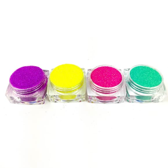 Набор глиттера для био-тату «Радужный №5» glitter-set-4x-5, 4 цвета 
