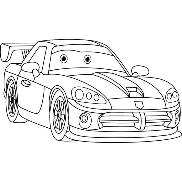 Розпис по полотну "Сп ортивна машинка" 15119-AC 25х30 см