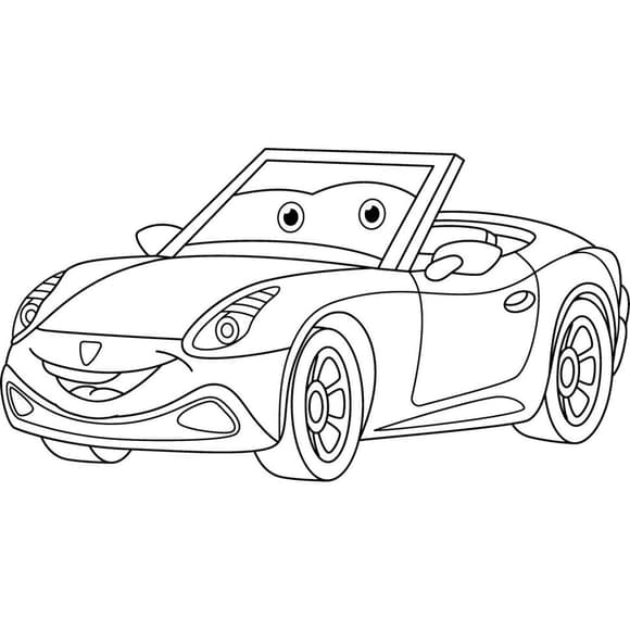 Роспись по холсту "Кабриолетик" 15121-AC 25х30 см