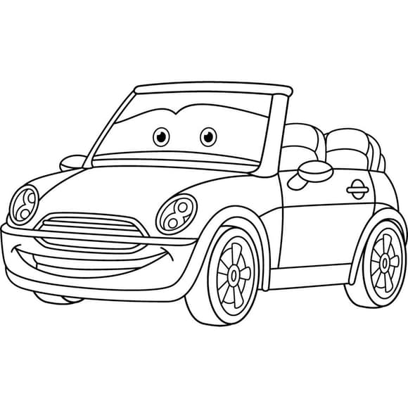 Роспись по холс ту "Машинка для прогулки" 15120-AC 25х30 см