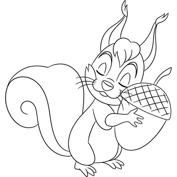 Роспись по холсту "Рыжая бе лочка" 15114-AC 25х30 см