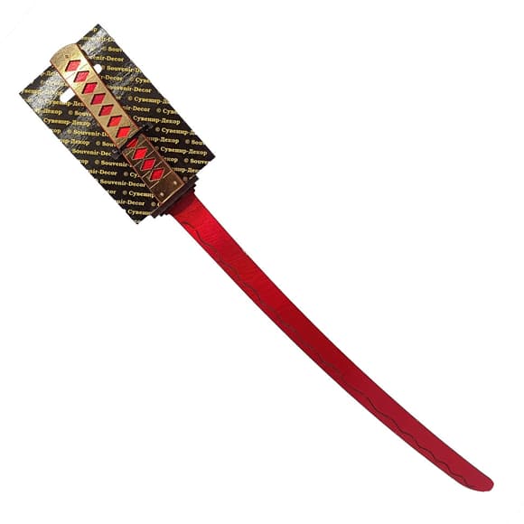 Дерев'яний сувенір ний меч «КАТАНА міні RED» KT45-R