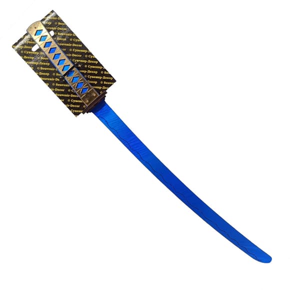 Деревян ный сувенирный меч «КАТАНА мини BLUE» KT45-B