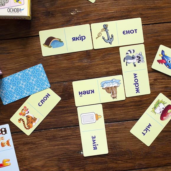 Обучающая настольная игра Домино Звуковая цепочка НД019 дидактический материал