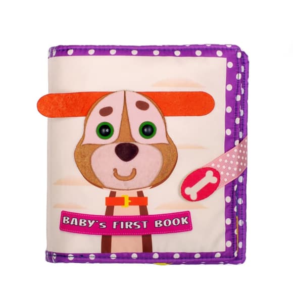 Развивающая книжка-шуршалка "Щенок" 823413 с липучками