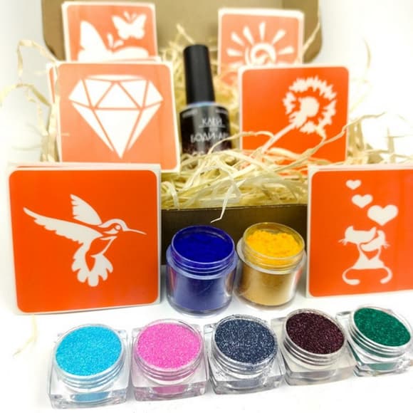 Набір для біо-тату "Popular mix #2 - гліттер" popular-mix-2-glitter