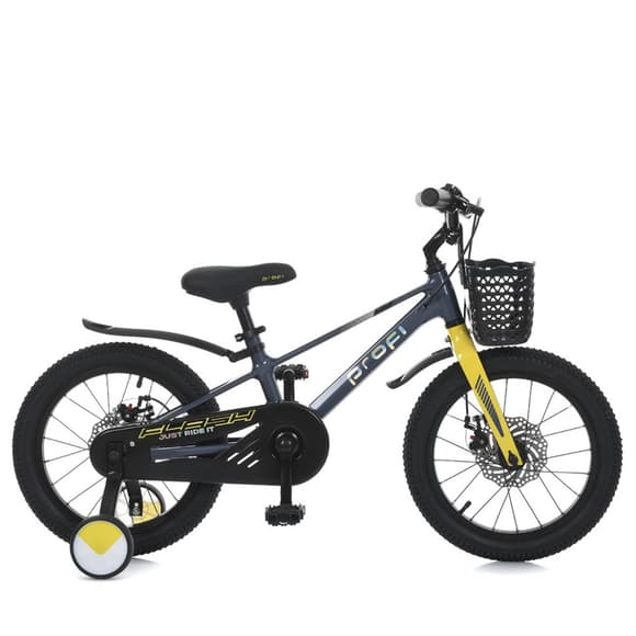 Велосипед дитячий MB 1683-2, 16 дюймів, сірий