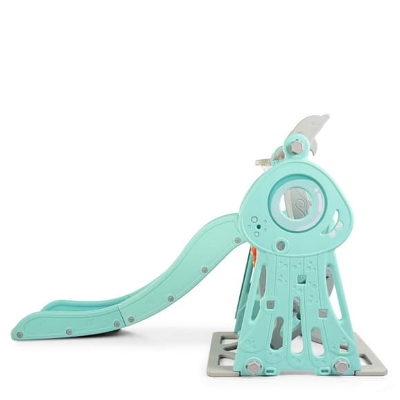 Дитяча гірка-гойдалка Bambi WM19011-5 з баскетбольним кільцем