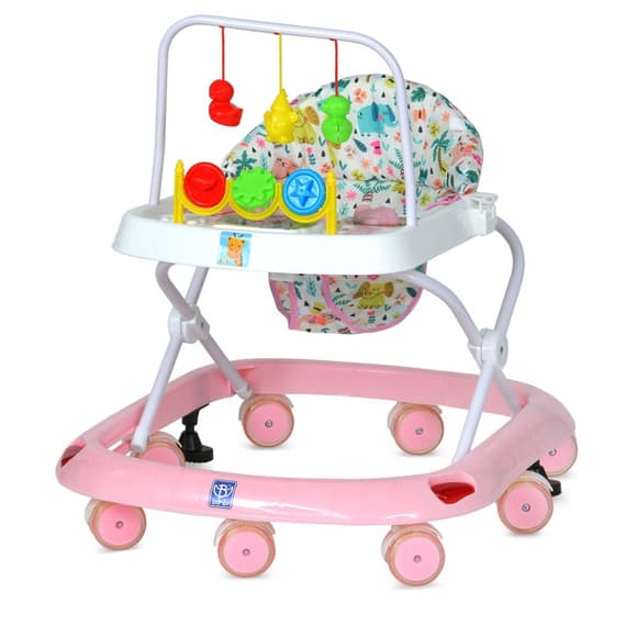 Ходунки дитячі M 0541C-6 з підвісками, рожевий