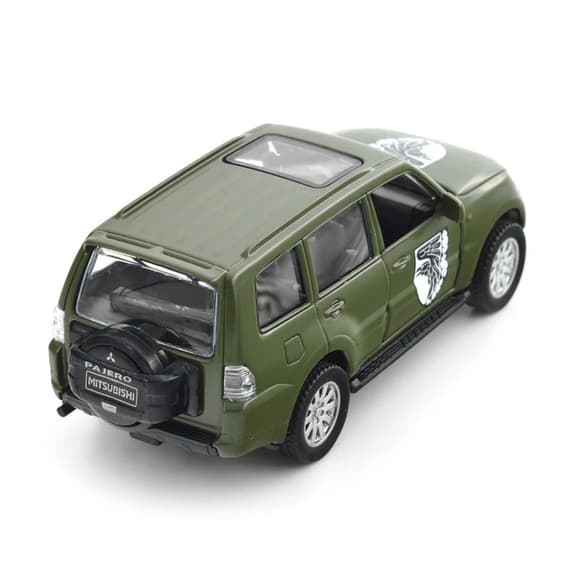 Автомодель серии "Шевроны Героев" Mitsubishi Pajero 4WD Tubro "93 ОМБр" TechnoDrive 250283M