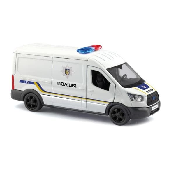 Автомодель "FORD TRANSIT VAN ПОЛИЦИЯ" TechnoDrive 250343U, 1:32