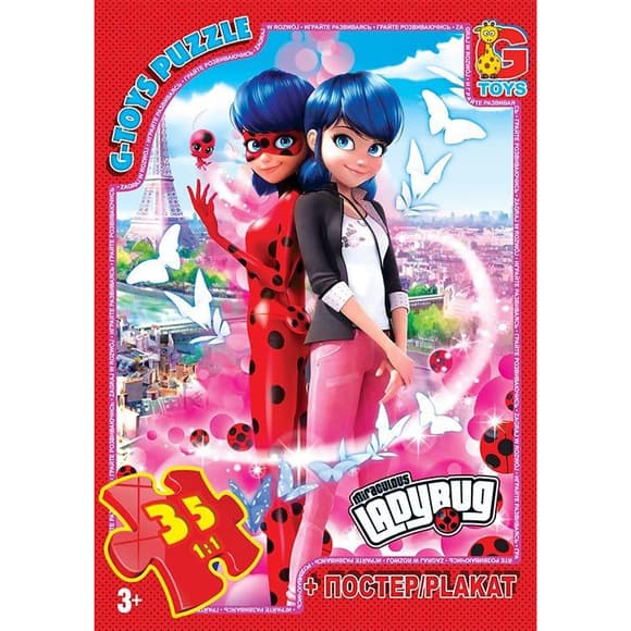 Пазлы детские "Леди Баг" LB1012, 35 элементов