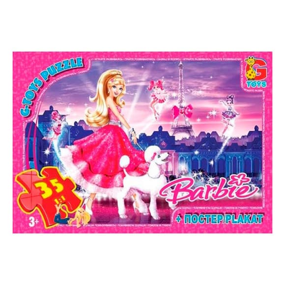 Пазлы детские "Barbie" BA029, 35 элементов