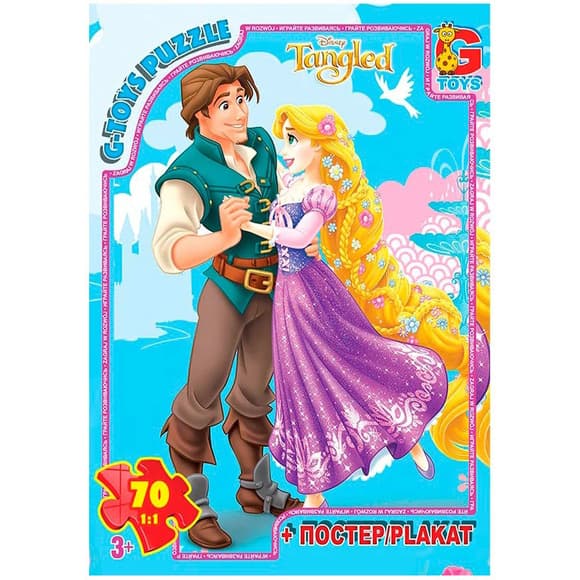 Пазлы детские "Рапунцель" TA014, 70 элементов