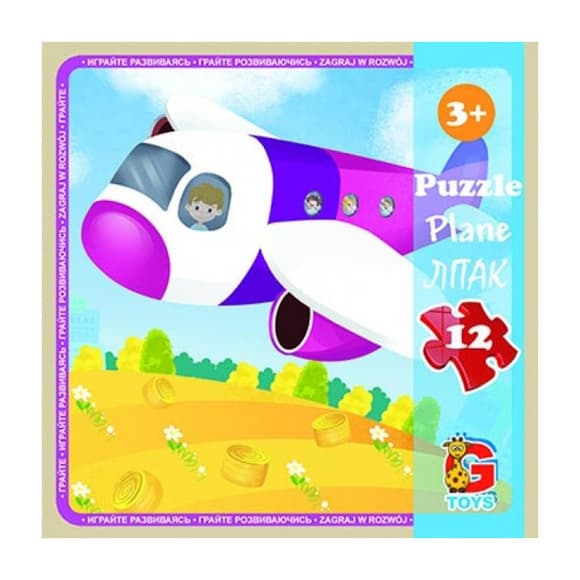 Пазлы детские "Транспорт" LT02, 12 элементов