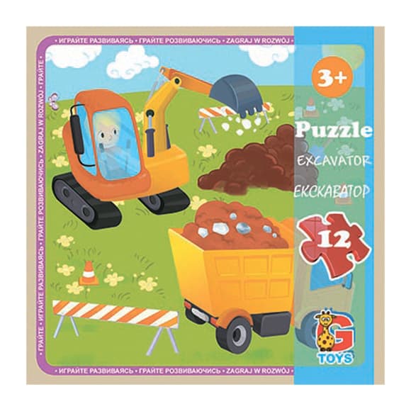 Пазлы детские "Транспорт" LT07, 12 элементов