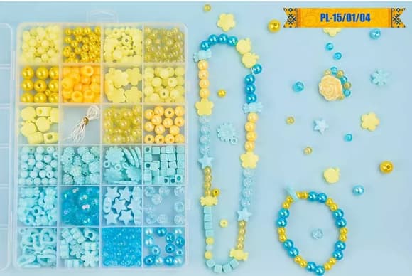 Набір бісеру для виготовлення креативних аксесуарів PL-15/01/04 намистини, бісер, підвіски