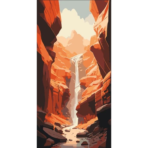  Картина по номерам "Каньон" 11567-AC 40х80 см