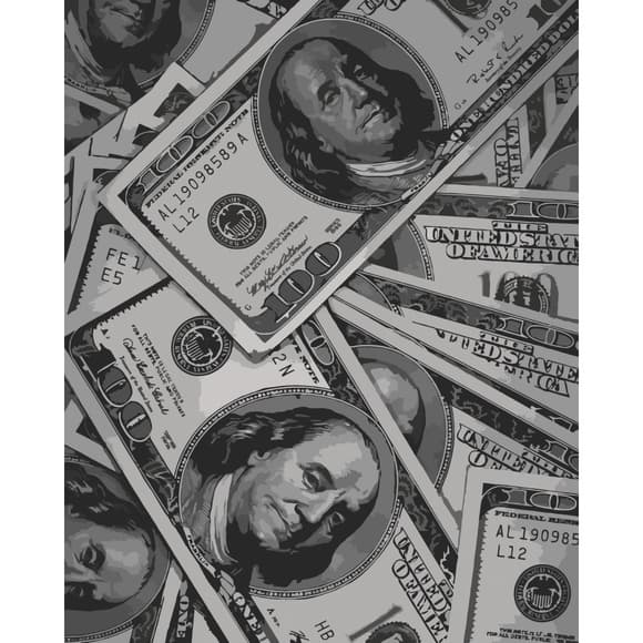 Картина  за номерами "Money" 12024-AC 40х50 см