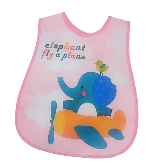  Слюнявчик детский клеенчатый MGZ-0605-12 на липучке