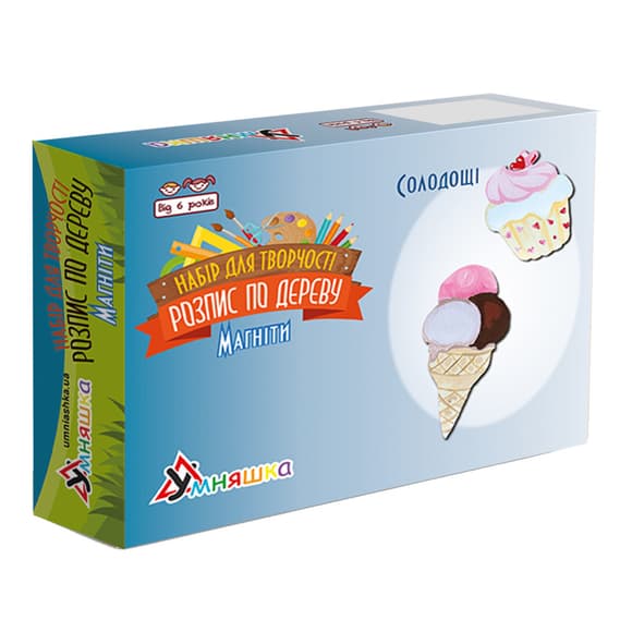 Набор детского творчества Роспись по дереву «Магниты-сладости» РД-008