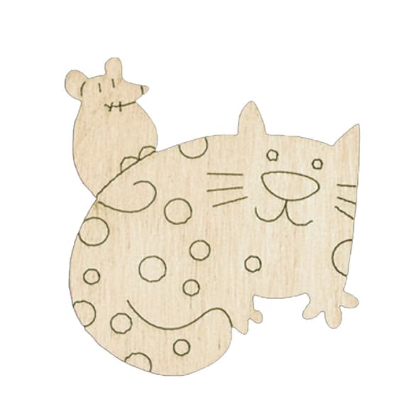 Набор детского творчества Роспись по дереву «Магниты-веселые коты» РД-011