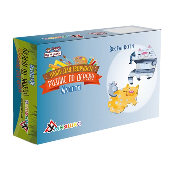 Набор детского творчества Роспись по дереву «Магниты-веселые коты» РД-011