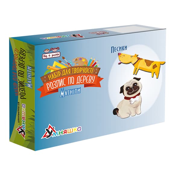 Набор детского творчества Роспись по дереву «Магниты-собачки» РД-012