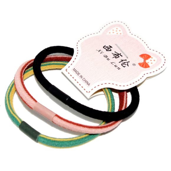 Детская резинка для волос "Лентка" 0301-650-2 разноцветный, набор 30 шт